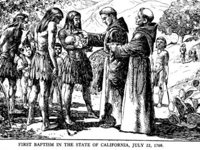 First baptism in the state of California, July 22, 1769
