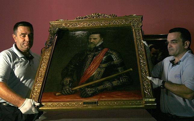 Titian's Grand Duke of Alba in an exhibition in Seville in 2009