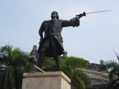 Blas de Lezo monument in Cartagena de Indias