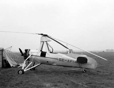 SE-AFI Cierva C.30 gyroplane from the aviodome (now Aviodrome) on display at Hilversum on 20 May 1984. Joost J. Bakker