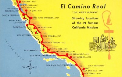 Spanish Missions in California (1769 - 1823). A humble royal road