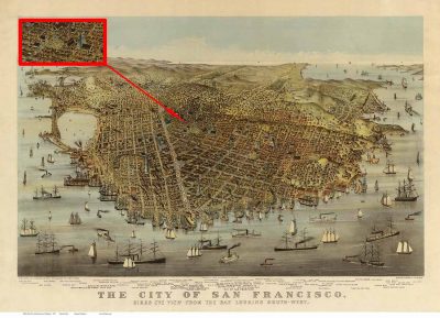 Map of San Francisco form 1878