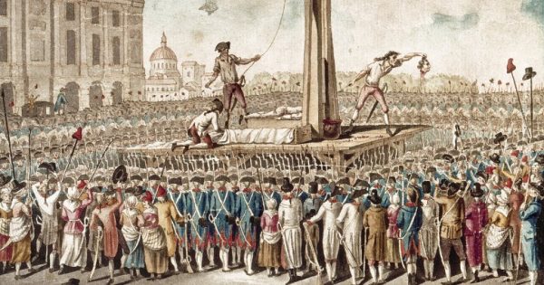 Place of executions in public streets, today called Place de la Concorde in Paris. A place of summary murders where the French delighted in watching the executioners decapitate people of all ages and from all economic and intellectual classes.