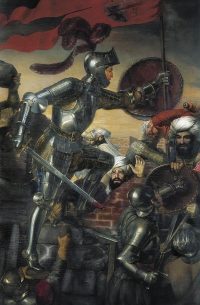 The Great Captain in the assault on Montefrío. José de Madrazo. Alcazar of Segovia