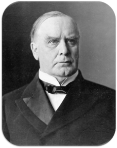President William McKinley. One more in the list of bloodthirsty US leaders.